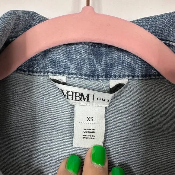 NWT White House Black Market Slim Trucker Denim Jacket Sorelle Original #A1711 - Picture 8 of 12